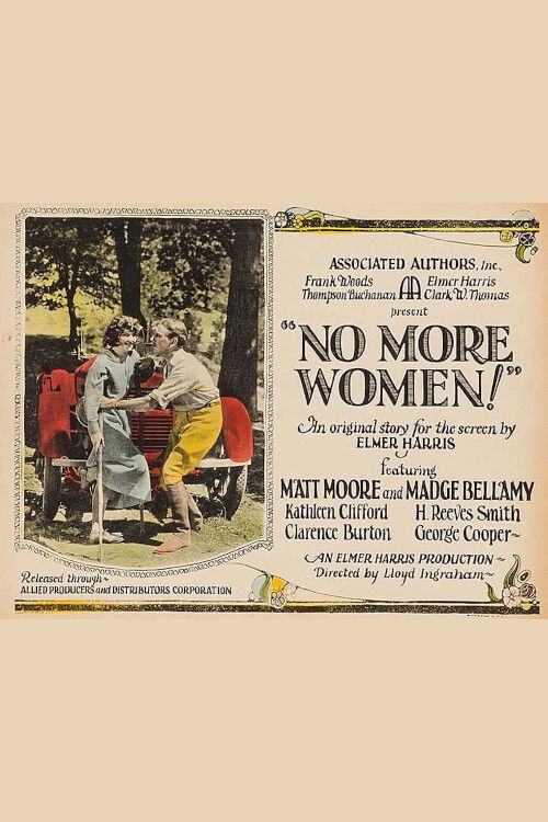 No More Women (1924) poster
