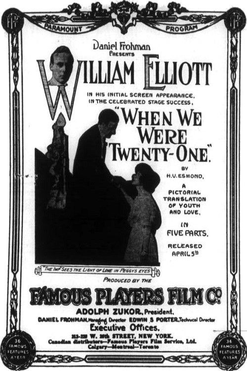 When We Were Twenty-One (1915) poster