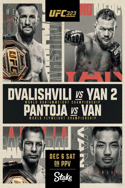UFC 323: Dvalishvili vs. Yan 2 (2025) poster