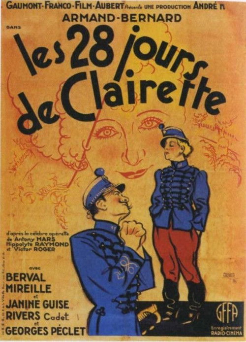 Les 28 jours de Clairette (1933) poster