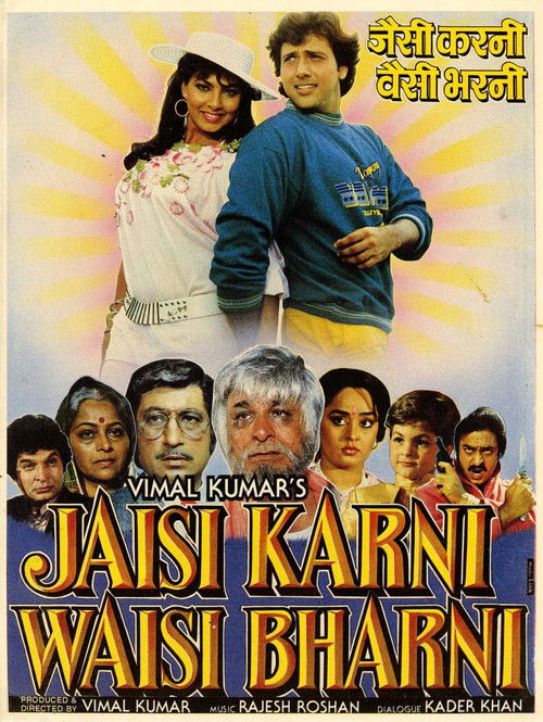 Jaisi Karni Waisi Bharni (1989) poster