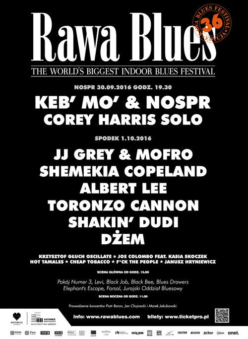 Keb' Mo' & NOSPR - Rawa Blues Festival (2016) poster