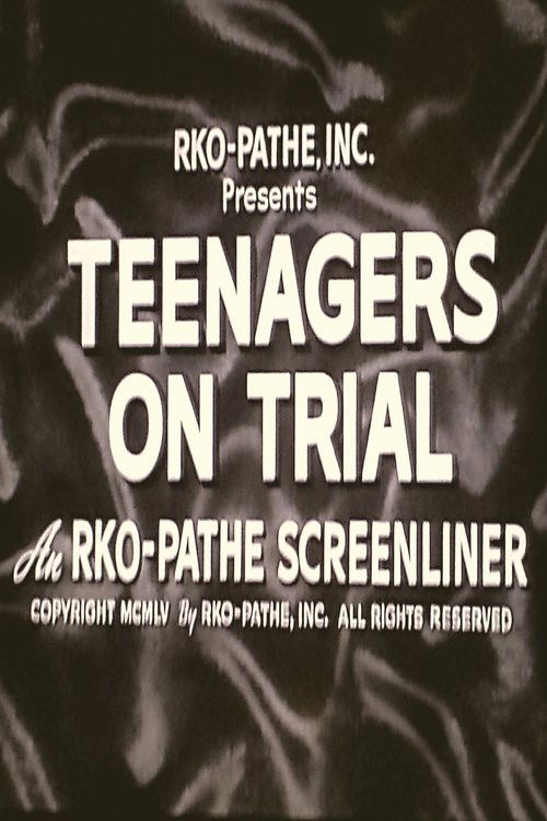 Teenagers on Trial (1955) poster