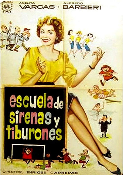 Escuela de sirenas y tiburones (1955) poster