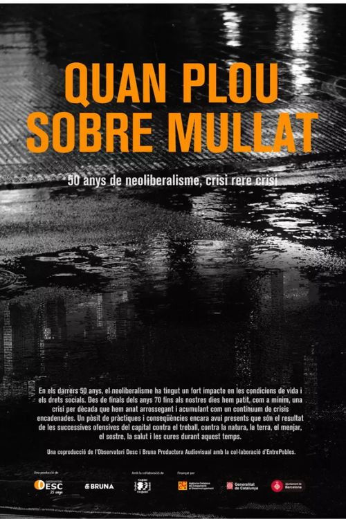Quan plou sobre mullat poster