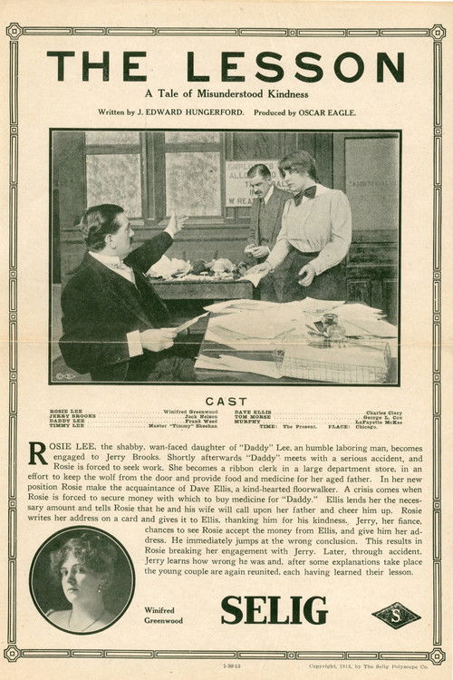The Lesson (1913) poster