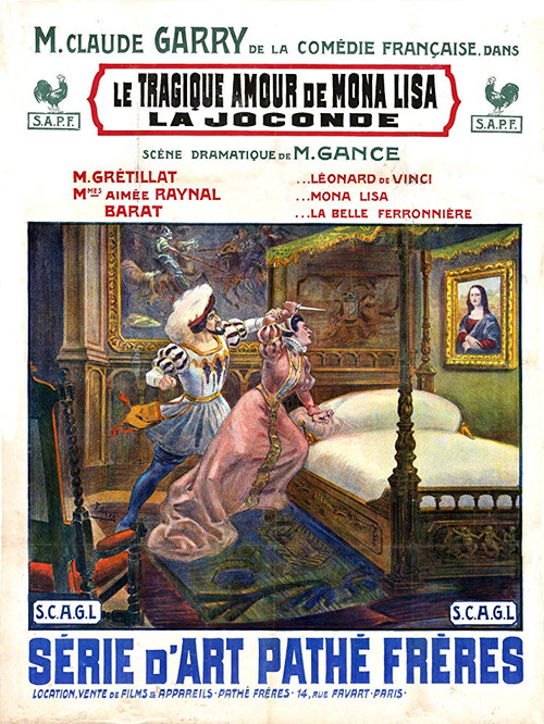 A Tragic Love of Mona Lisa (1912) poster