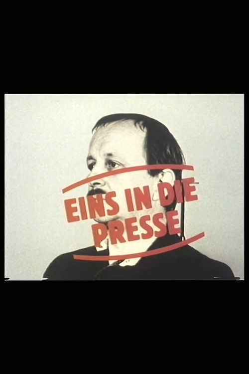 Eins in die Presse - Der Fotograf Günter Zint (1989) poster