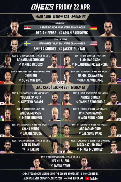 One Championship: ONE 156 (2022) poster