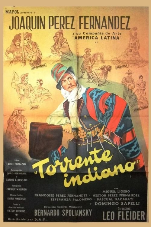 Torrente indiano (1954) poster