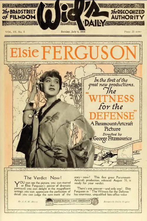 The Witness for the Defense (1919) poster