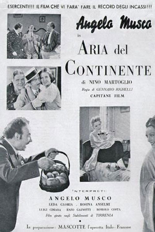 L'aria del continente (1939) poster