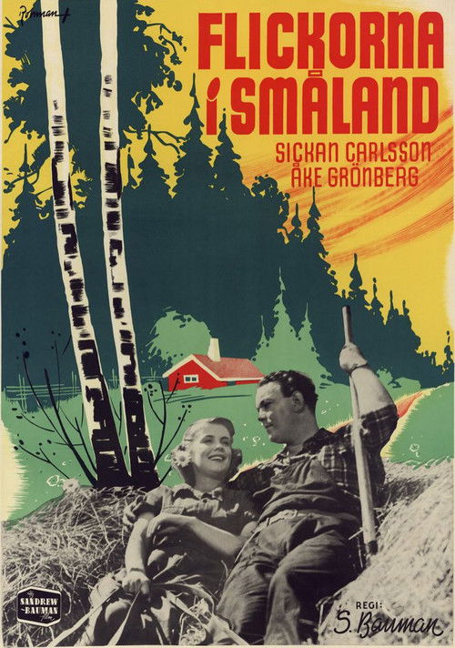Flickorna i Småland (1945) poster