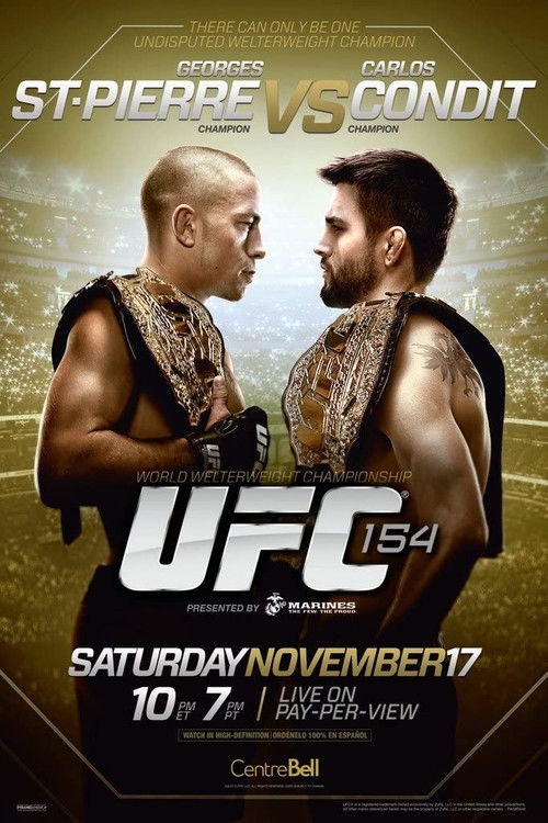 UFC 154: St-Pierre vs. Condit (2012) poster