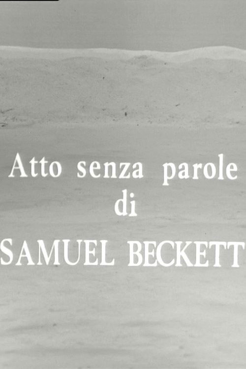 Atto senza parole (1969) poster