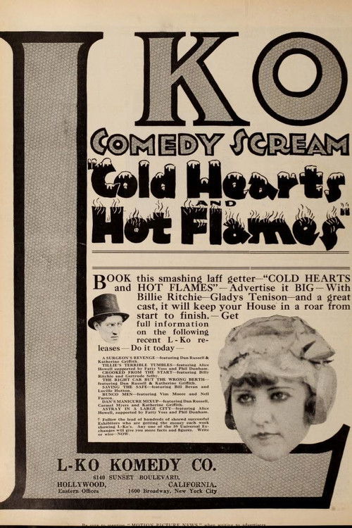 Cold Hearts and Hot Flames (1916) poster