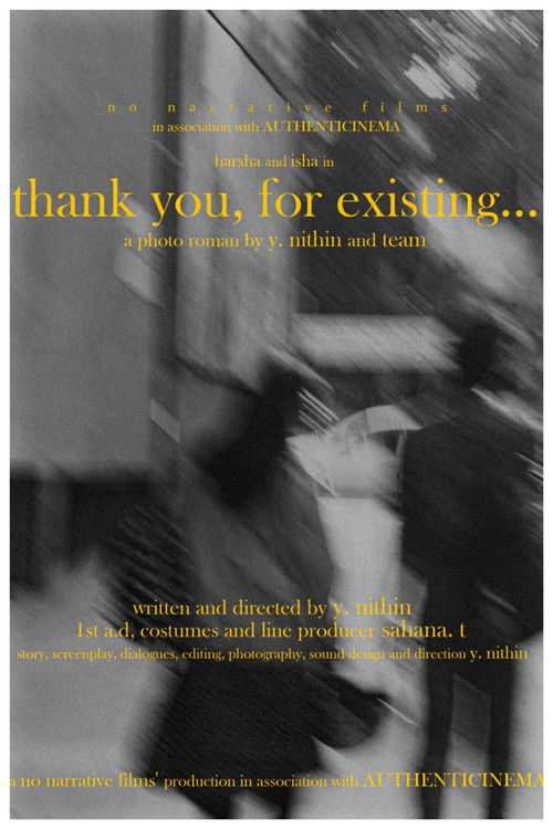 thank you, for existing... (2024) poster