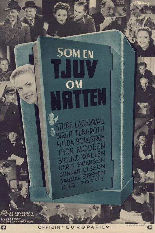 ...som en tjuv om natten (1940) poster