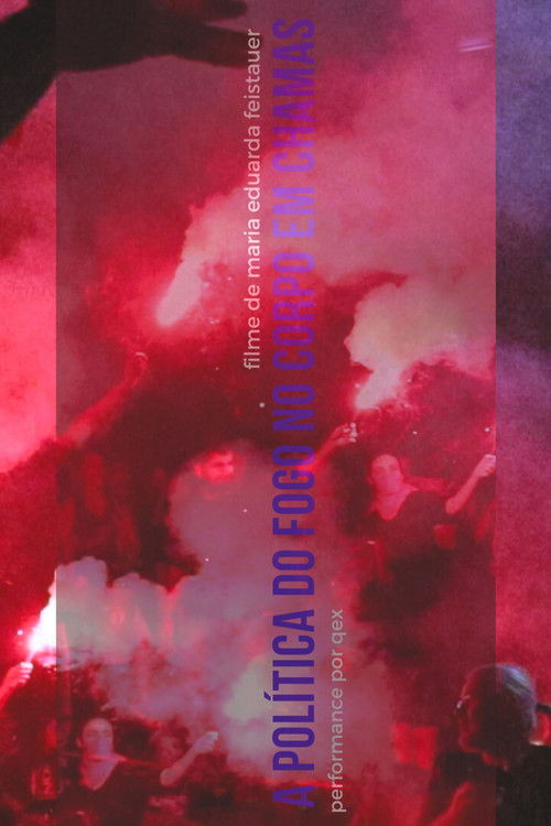 a política do fogo no corpo em chamas poster