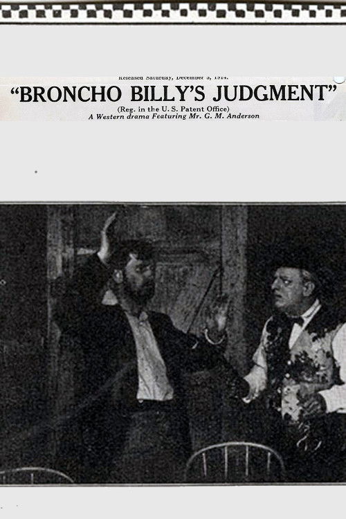 Broncho Billy's Judgment (1914) poster