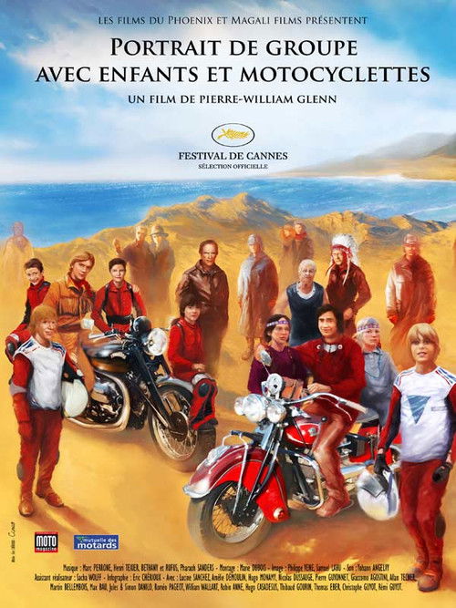 Portrait de groupe avec enfants et motocyclettes (2009) poster