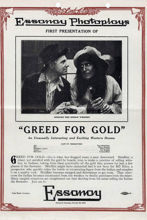 Greed for Gold (1913) poster