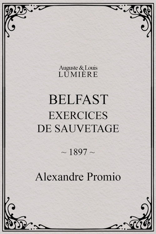 Belfast, exercices de sauvetage (1897) poster