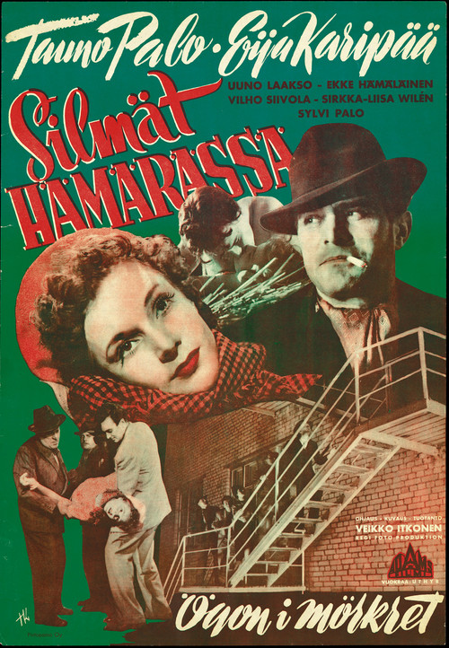 Silmät hämärässä (1952) poster