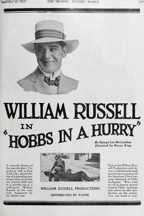 Hobbs in a Hurry (1918) poster