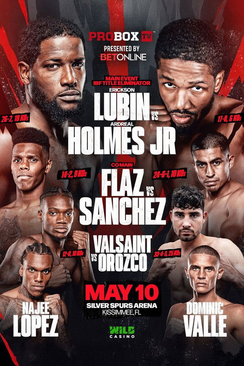 Erickson Lubin vs. Ardreal Holmes Jr (2025) poster