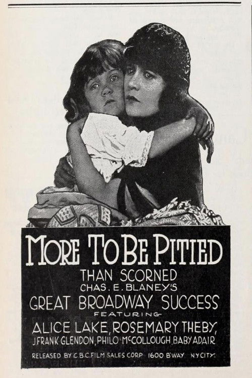 More to Be Pitied Than Scorned (1922) poster