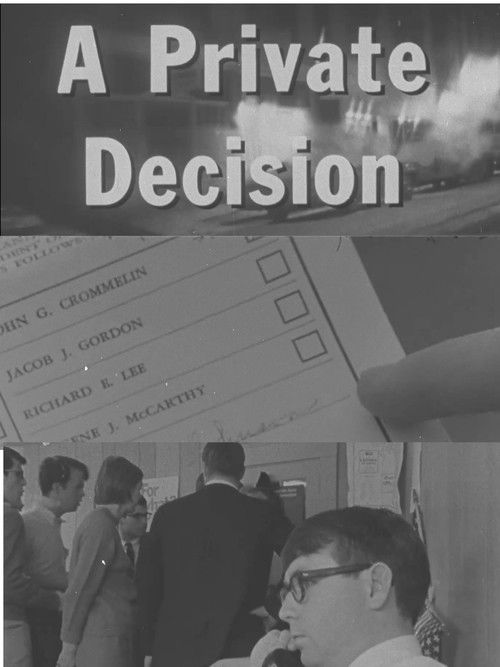 A Private Decision (1970) poster