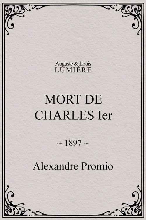 Mort de Charles Ier (1897) poster