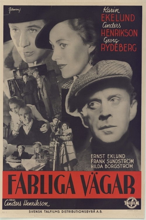 Farliga vägar (1942) poster
