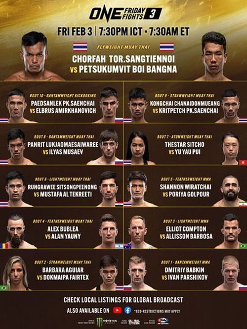 ONE Friday Fights 3: Chorfah vs. Petsukumvit (2023) poster