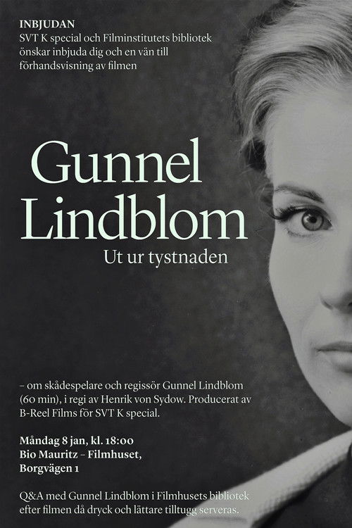 Gunnel Lindblom: Ut ur tystnaden (2018) poster