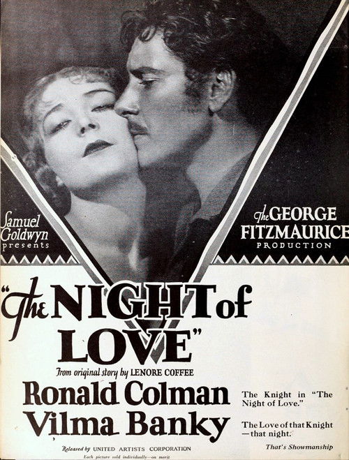 The Night of Love (1927) poster