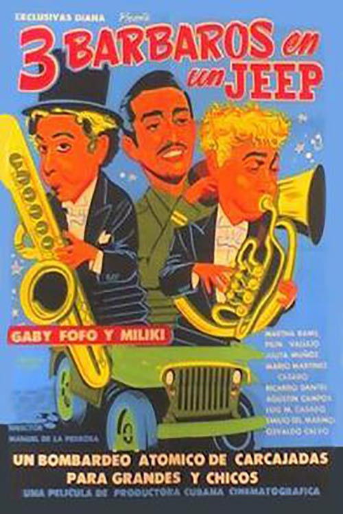 Tres barbaros en un jeep (1955) poster