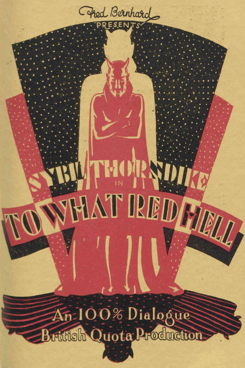 To What Red Hell (1929) poster