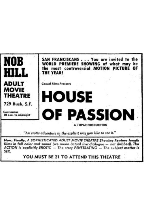 House of Passion (1969) poster