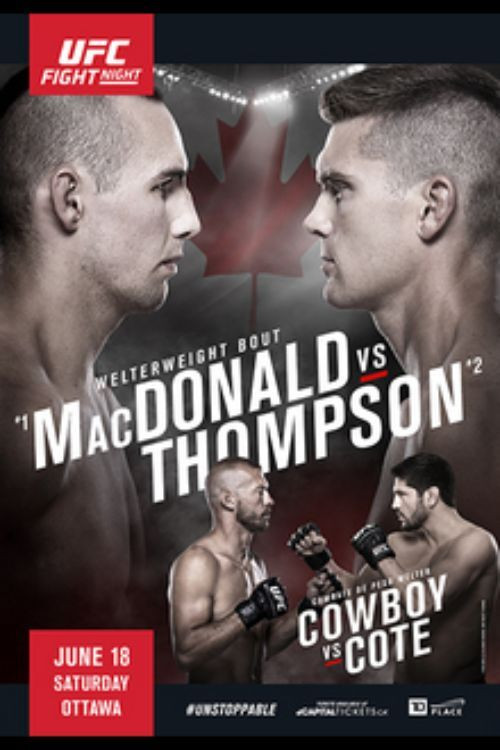UFC Fight Night 89: MacDonald vs. Thompson (2016) poster