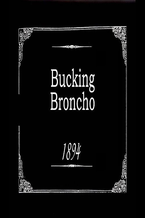 Bucking Broncho (1894) poster
