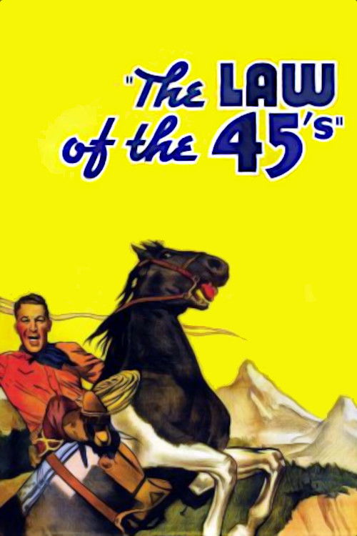 The Law of 45's (1935) poster