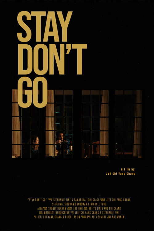 Stay Don't Go (2024) poster