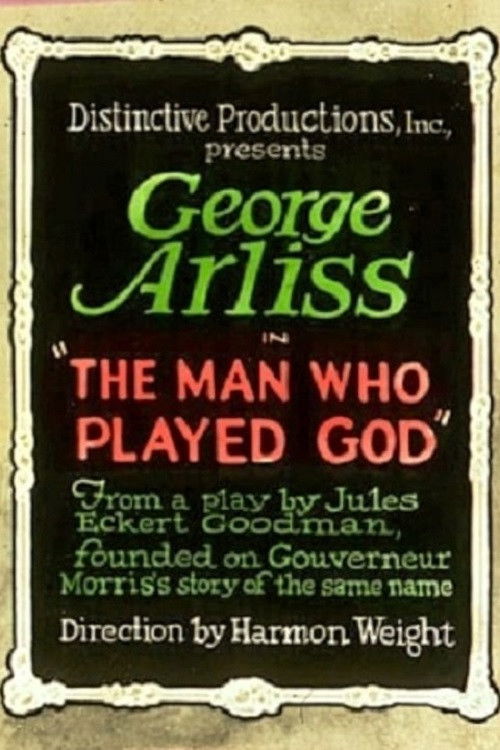 The Man Who Played God (1922) poster