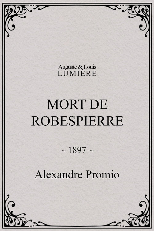 Mort de Robespierre (1897) poster