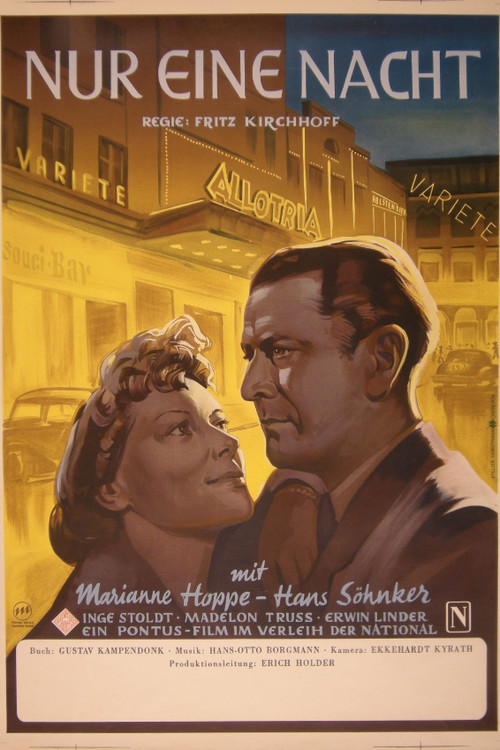 Nur eine Nacht (1950) poster
