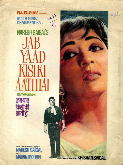 Jab Yaad Kisi Ki Aati Hai (1967) poster