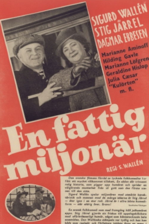 En fattig miljonär (1941) poster