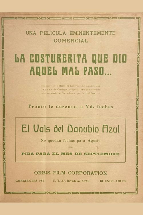 La costurerita que dio aquel mal paso (1926) poster